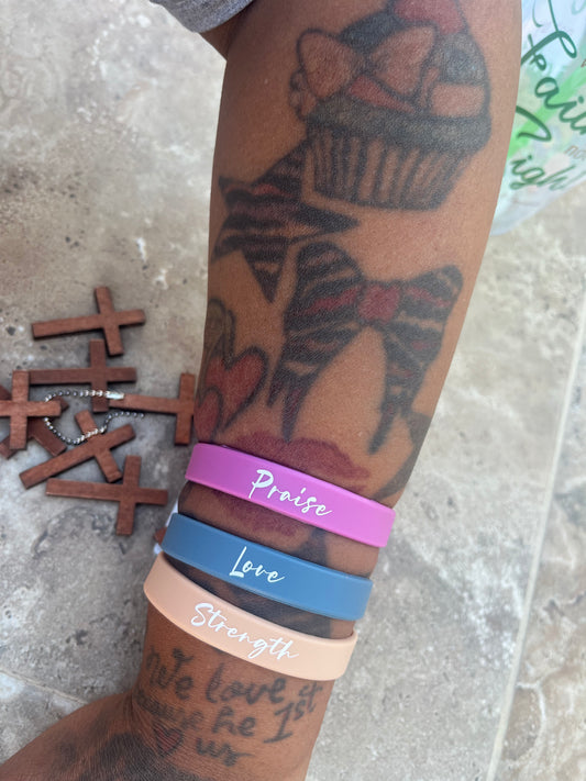 Positive Quote Wristband