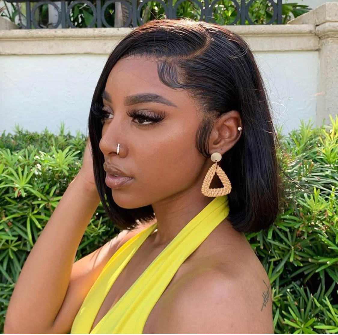 Black BobFull HD Lace Front Wig