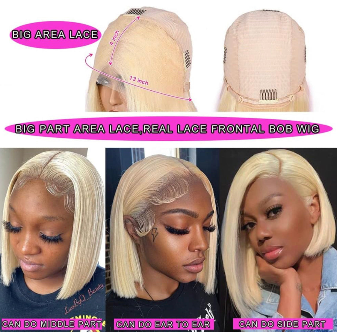 613 Bob Human Hair wig