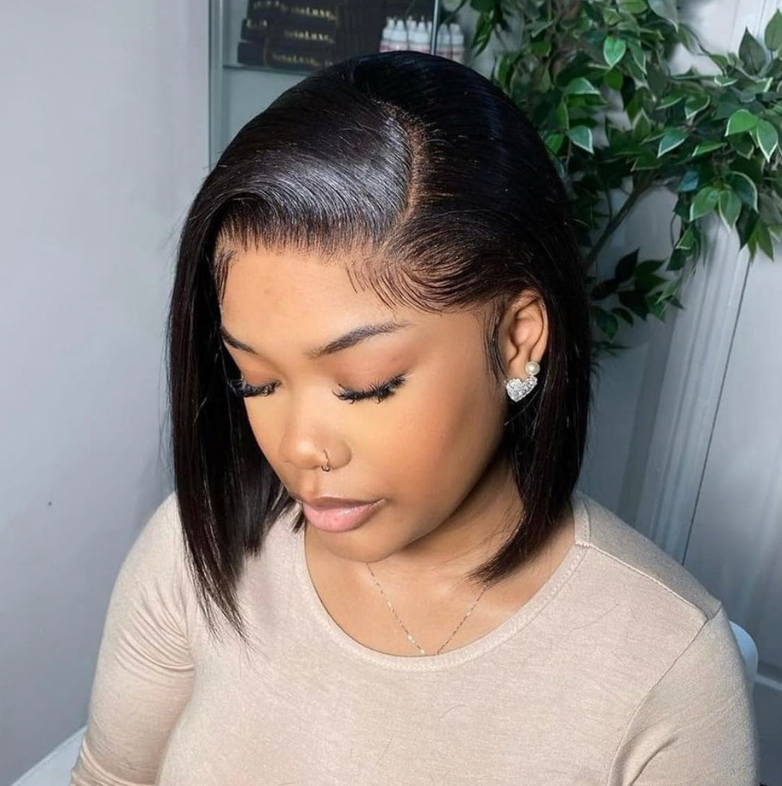 Black BobFull HD Lace Front Wig